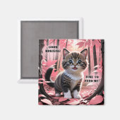 L'Amour Traverse Le Magnet Stomach Cute Kitten (Recto/Verso)
