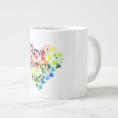 L'amour trompe la haine de Jumbo Mug (Devant droit)