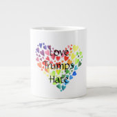 L'amour trompe la haine de Jumbo Mug (Devant)