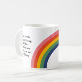 L'Amour Vintage La Mug de café géante Rainbow (Devant gauche)