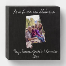 L'Amour Vit En Alabama Etat Façonné Photo Personna