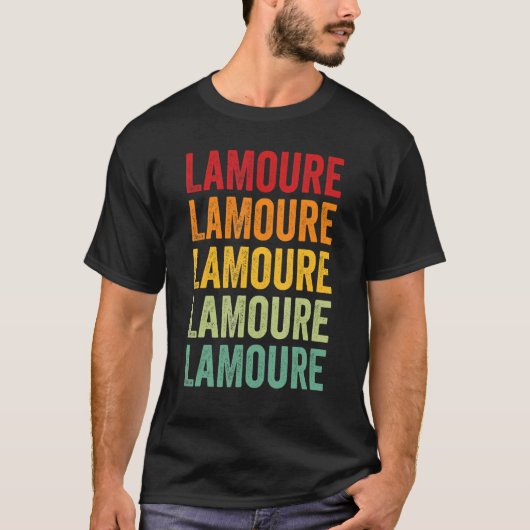 LaMoure County North Dakota Rainbow Text Design T-shirt (Voorkant)