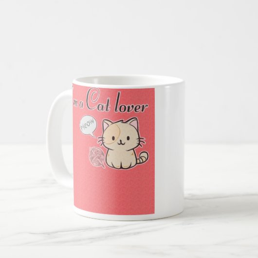 L'Amoureux des chats Mug (Devant gauche)
