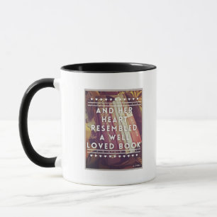 L'amoureux des livres tasse en céramique combiné