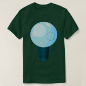 lamp- en planetsymbool t-shirt (Design voorkant)