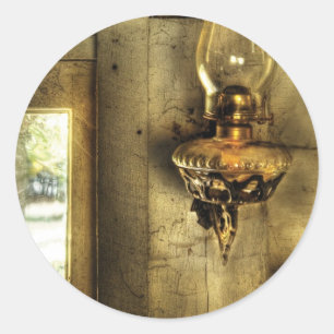 Lamp - Kerosine Lamp Ronde Sticker