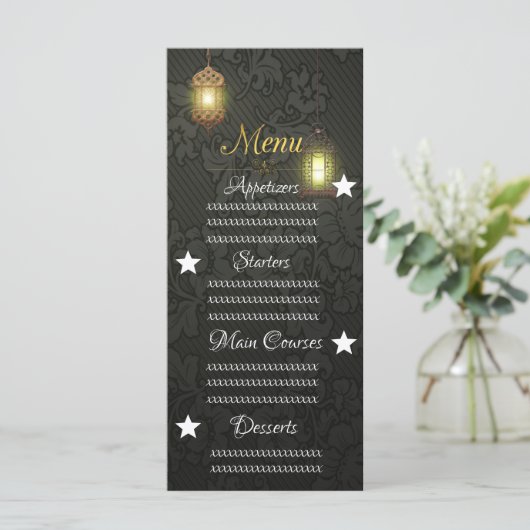 Lamp Menu (Staand voorkant)