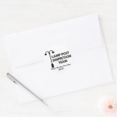 Lamp-postinspectieteam Ronde Sticker (Envelop)