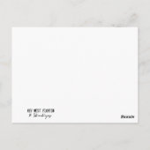 Lamp stelt Key West Florida Briefkaart (Achterkant)