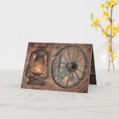 Lampe À Huile De Charbon Occidentale Et Carte À Ro (Fleur jaune)