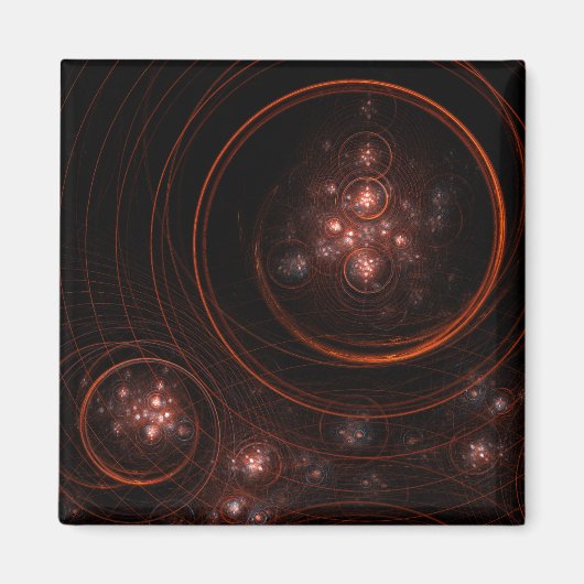 Lampe Abstrait Art Carré Magnet (Devant)