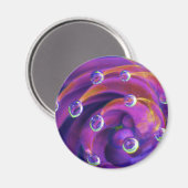 Lampe Boro Violet Lotus Verre Magnet (Recto/Verso)