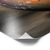 Lampe brillante Verre fissuré Fumée Photo (Coin)