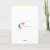 Lampe de Diwali sur le vert - carte (Dos)