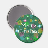 Lampe de Noël 'Joyeux Noël' aimant frigo (Recto/Verso)