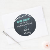 Lampe de tableau lumineux Turquoise doux Sticker d (Enveloppe)