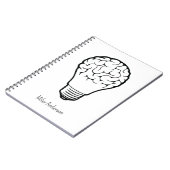 Lampe du cerveau - Cahier de réflexion créative - (Côté gauche)