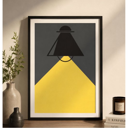 Lampe Minimaliste Moderne Impression d'Art Mural |