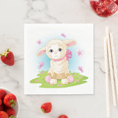 Lampen en botervliegen servet