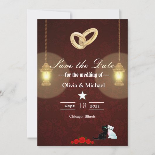 Lampen Save The Date (Voorkant)