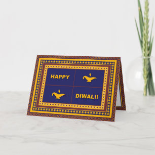 Lampen & Sterren Diwali Kaart