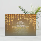 lampes à cordes faire-part de mariage moderne (Debout devant)