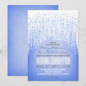 lampes à cordes rustiques invitations à un mariage (Devant / Derrière)