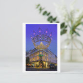 Lampes de Noël, Bond Street, carte postale Londres (Debout devant)