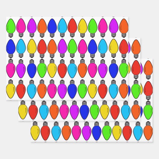 Lampes de Noël Feuilles de papier d'enveloppement  (Lot)