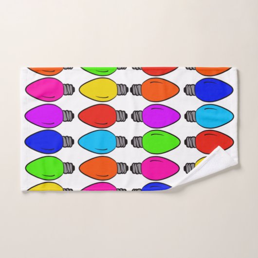 Lampes Vintages de Noël (Serviette à main)