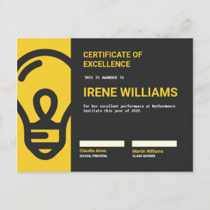 Lampje Academisch Certificaat Briefkaart