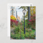 Lamppost en bank briefkaart (Voorkant / Achterkant)