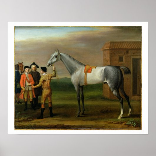 Lamprey, met zijn eigenaar, Sir William Morgan, bi Poster (Voorkant)