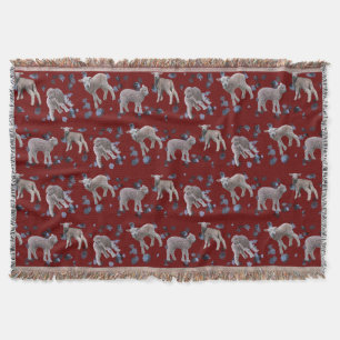 Lams Frenzy Worpdeken (Burgundy) Deken