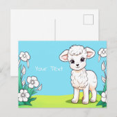 Lamsbriefkaart Briefkaart (Voorkant / Achterkant)