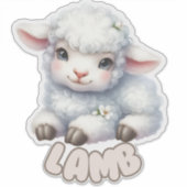 LAMSVLEES - KINDERDAGVERBLIJF STICKER (Voorkant)