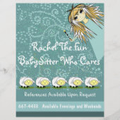 L'amusant BabySitter qui s'occupe du prospectus (Devant)