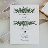 LANA Bohemian Waterverf Greenery Wedding Kaart
