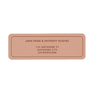 LANA Modern Latté RSVP Retourner les étiquettes d'