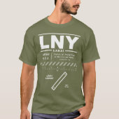 Lanai Airport LNY T-Shirt (Voorkant)
