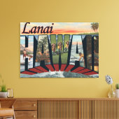 Lanai, HawaiiLarge Letter ScenesLanai, HI Canvas Afdruk (Insitu (Woonkamer))