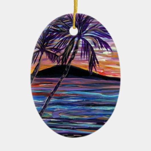 Lanai Sunset Keramisch Ornament (Voorkant)