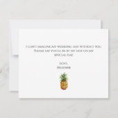 L'Ananas Sera-T-Il Ma Carte De Proposition D'Épous (Dos)