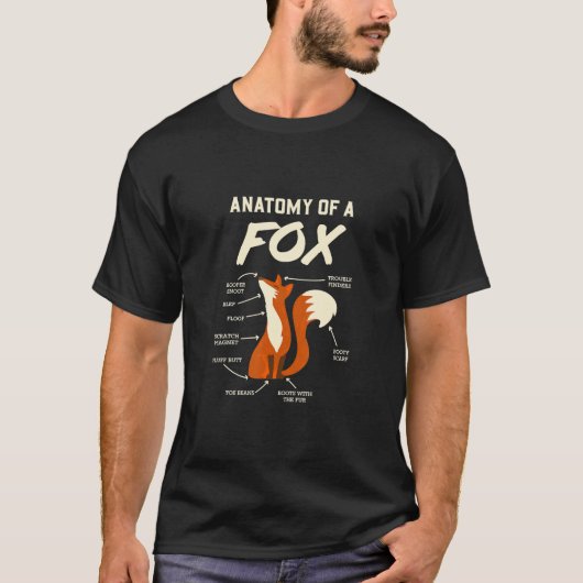L'Anatomie D'Un Renard Pour Un Fandom Fan T-Shirt (Devant)