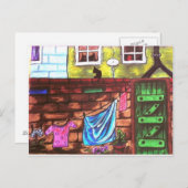 Lancashire Backyard Briefkaart (Voorkant / Achterkant)