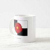 Lancashire Flag Mug - Rose en quartier (Devant gauche)