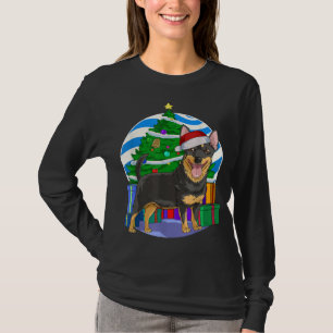 Lancashire Heeler Dog Santa Kerstboom Decor T-shirt