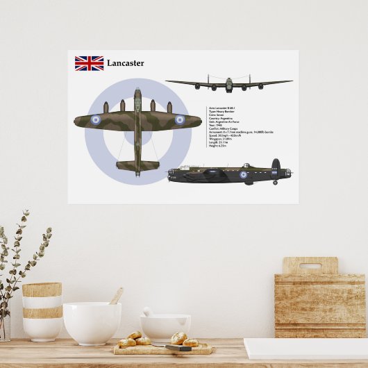 Lancaster Argentina Poster (Keuken)