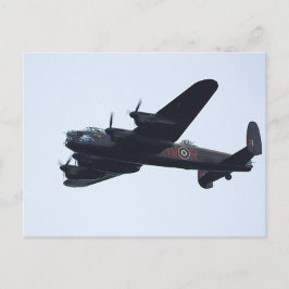 Lancaster Bomber in Flight. Briefkaart