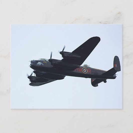 Lancaster Bomber in Flight. Briefkaart (Voorkant)
